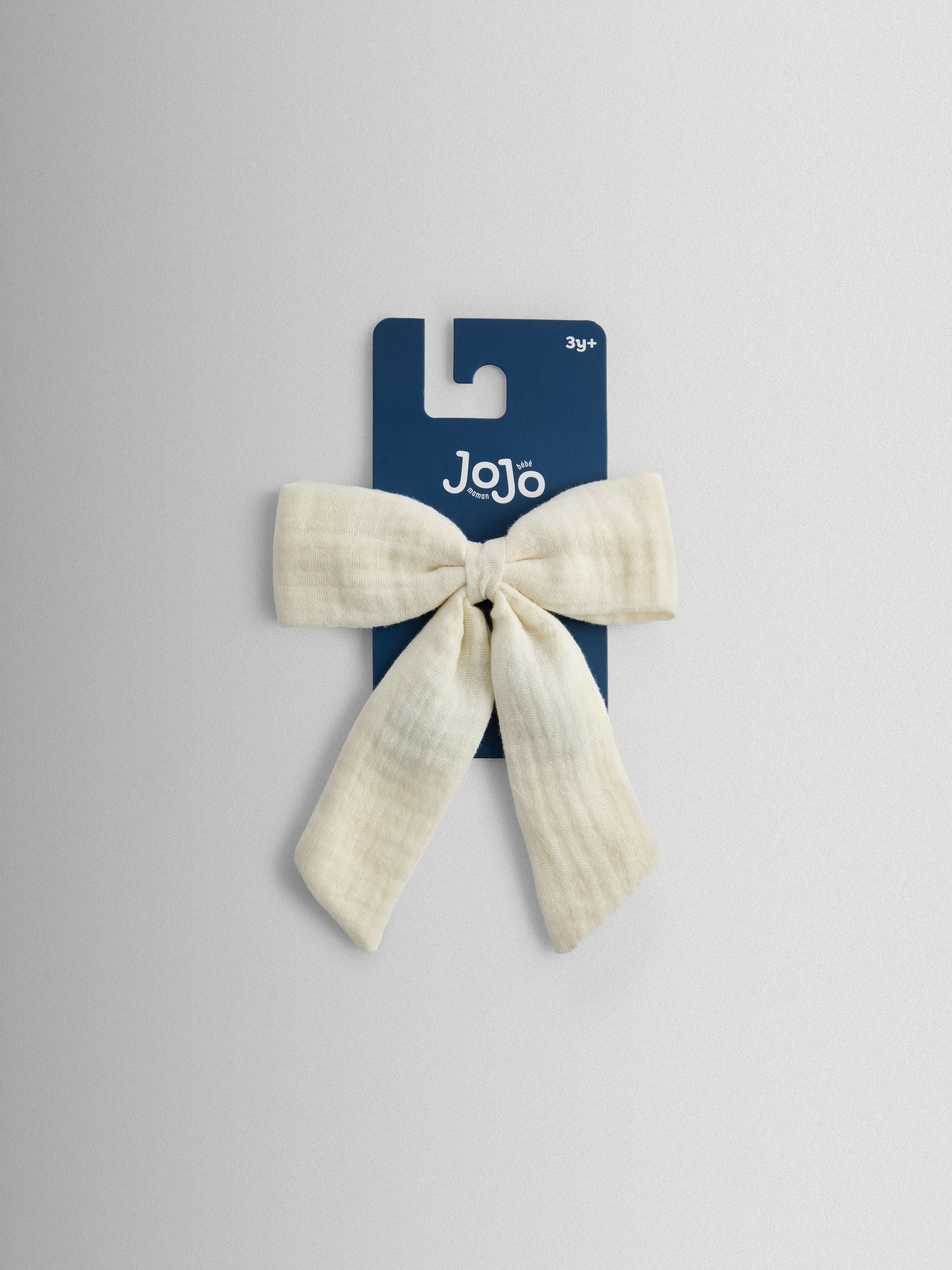 JoJo Maman Bébé Cream Large Cheesecloth Bow image 1