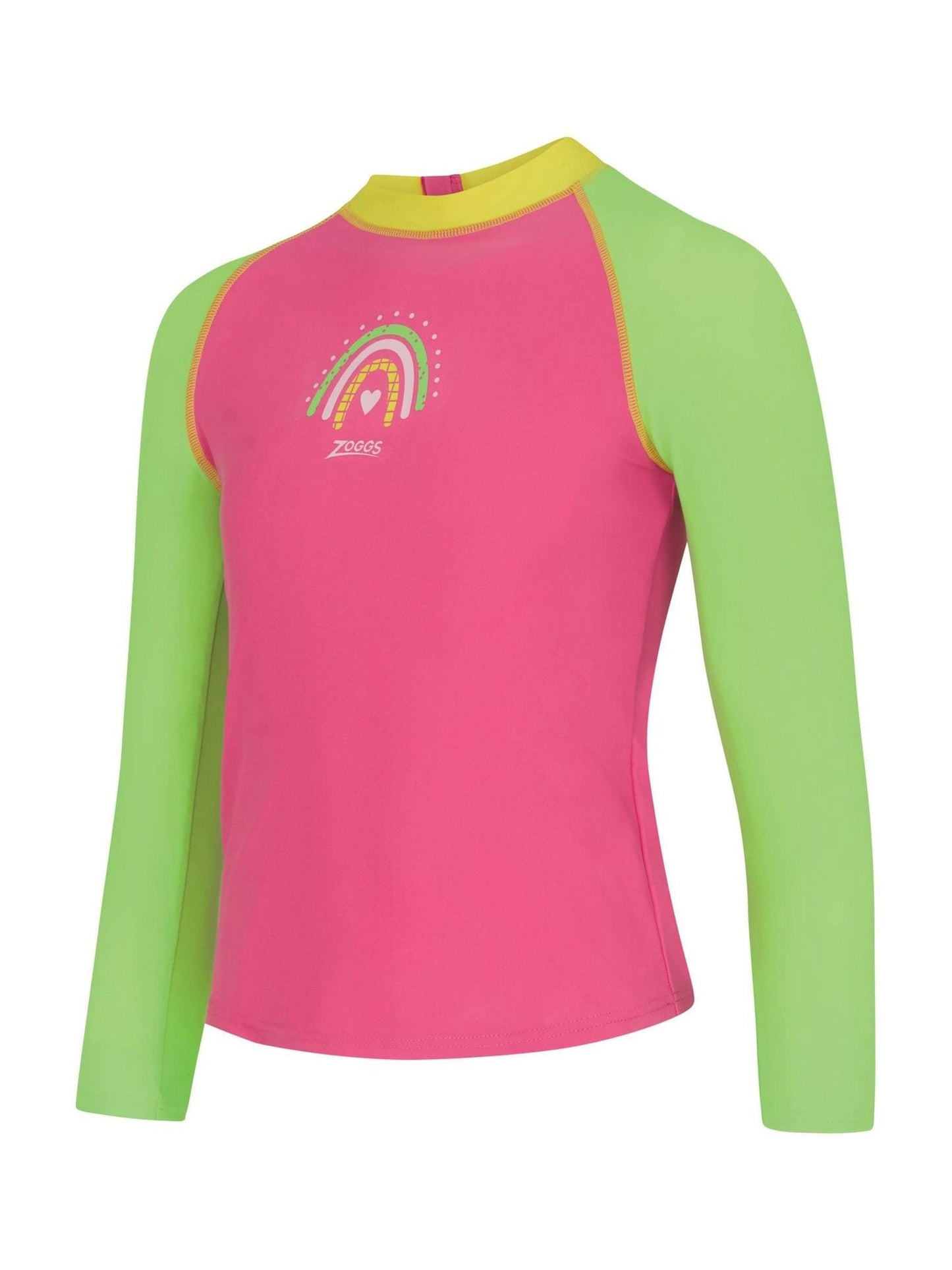 Zoggs Pink Long Sleeve Zip Sun Top image 6