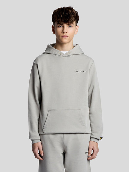 Dsiney Kidz - Lyle & Scott Grey Logo Print Hoodie image 1