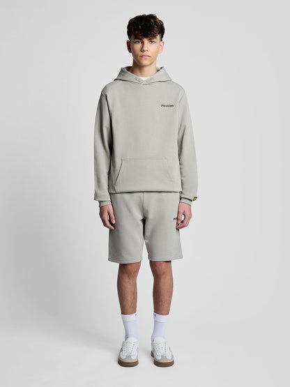 Dsiney Kidz - Lyle & Scott Grey Logo Print Hoodie image 2