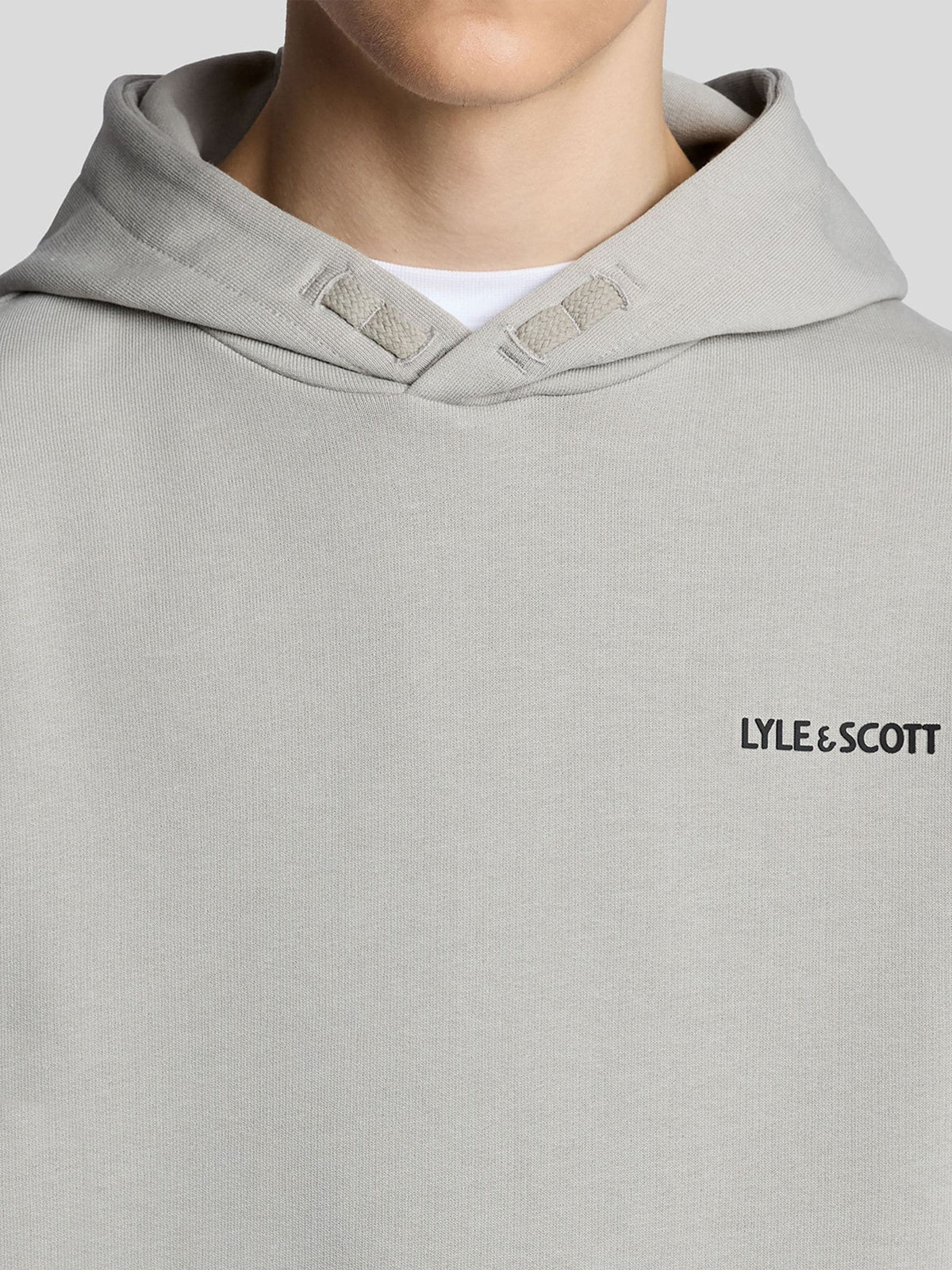 Dsiney Kidz - Lyle & Scott Grey Logo Print Hoodie image 3