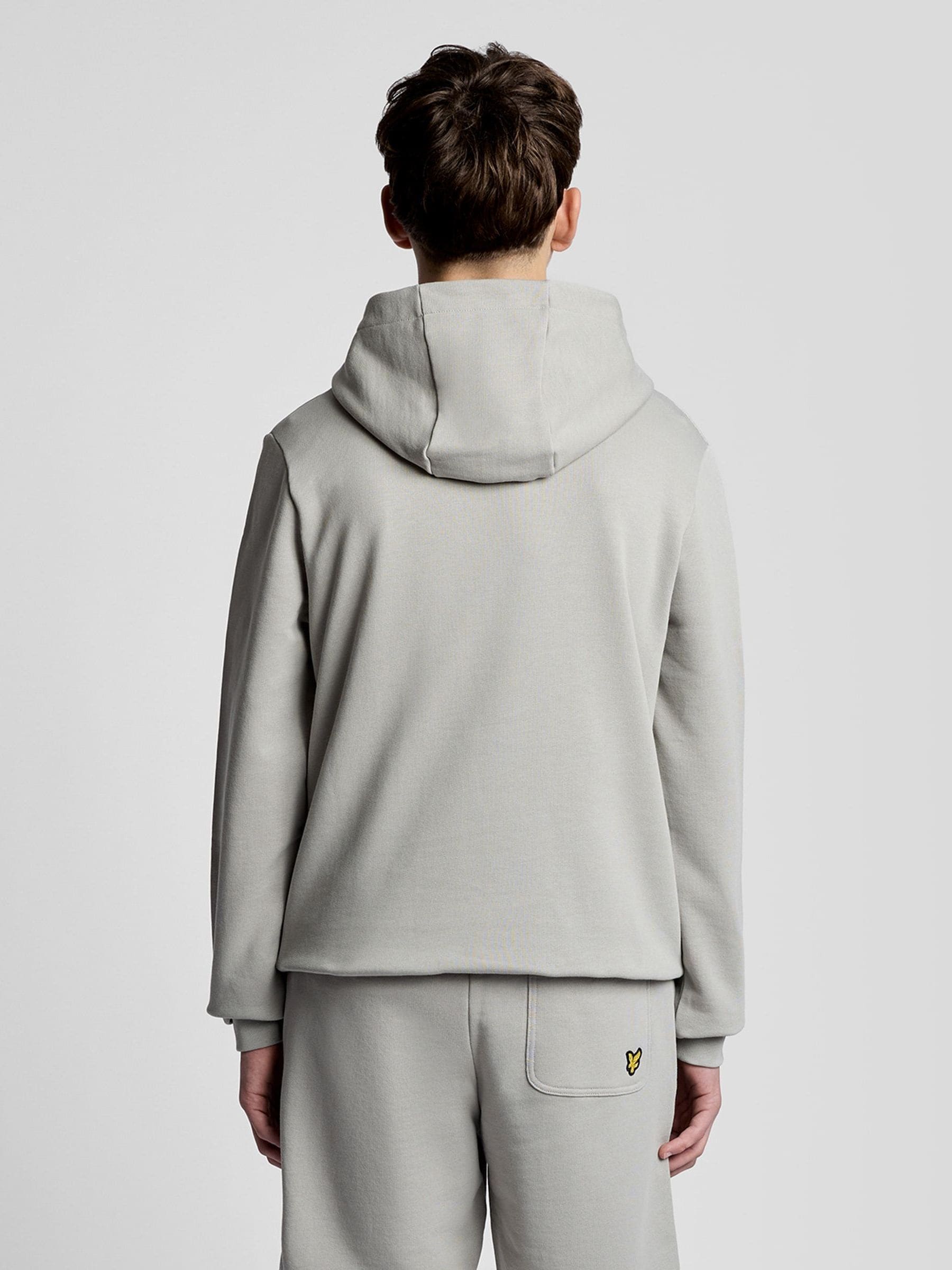 Dsiney Kidz - Lyle & Scott Grey Logo Print Hoodie image 4