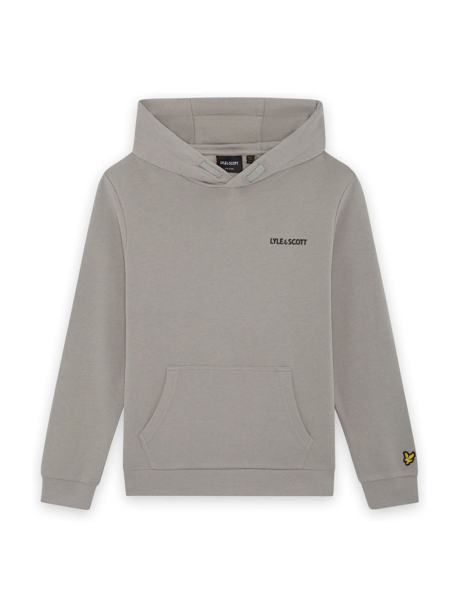 Dsiney Kidz - Lyle & Scott Grey Logo Print Hoodie image 5