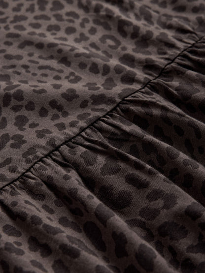 Dsiney Kidz - The Set 3 Pack Long Sleeve Jersey Skater Dress Chocolate Brown Animal Print/Neutral Stripe image 11