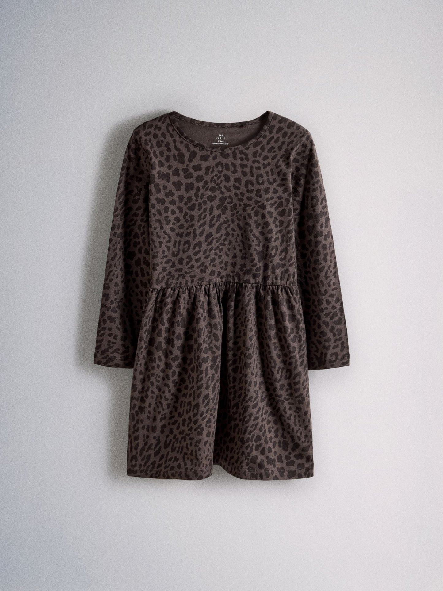 Dsiney Kidz - The Set 3 Pack Long Sleeve Jersey Skater Dress Chocolate Brown Animal Print/Neutral Stripe image 8