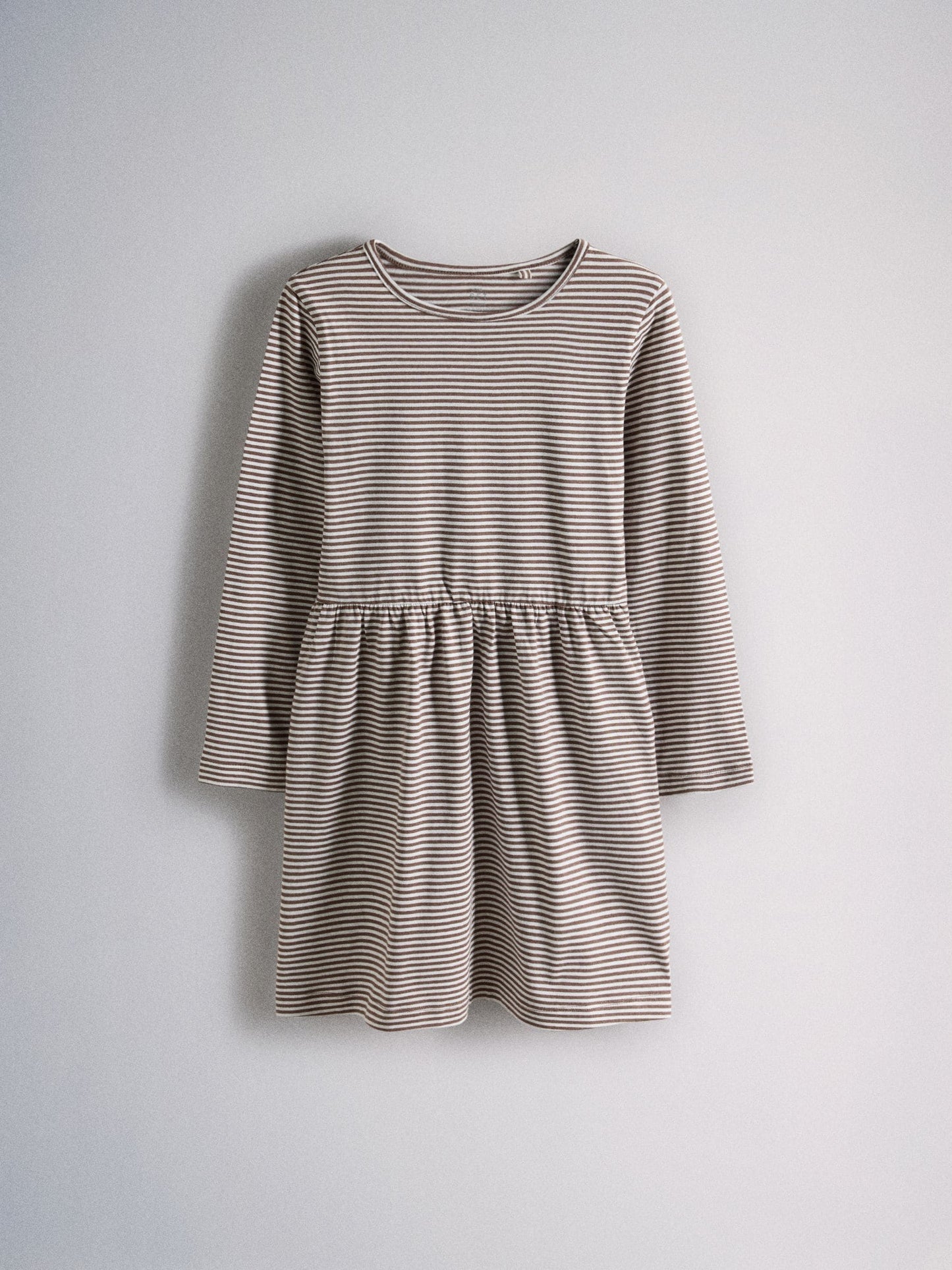 Dsiney Kidz - The Set 3 Pack Long Sleeve Jersey Skater Dress Chocolate Brown Animal Print/Neutral Stripe image 9