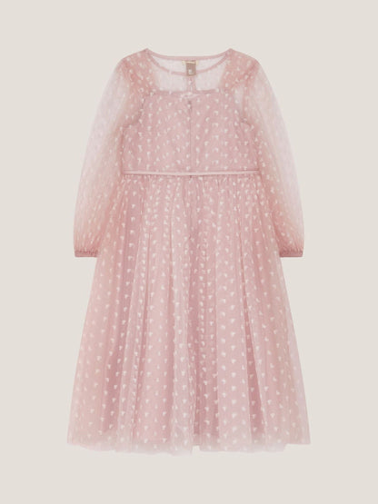 Monsoon Pink Bow Print Party Dress & Jacket Set image 3
