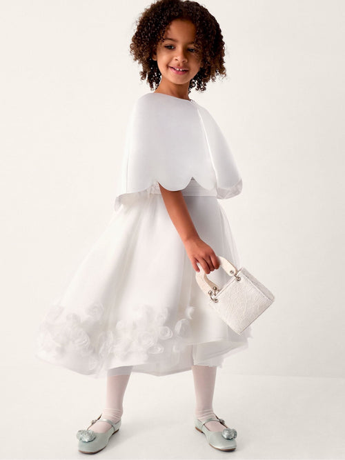 Monsoon White Duchess Scallop Cape image 1