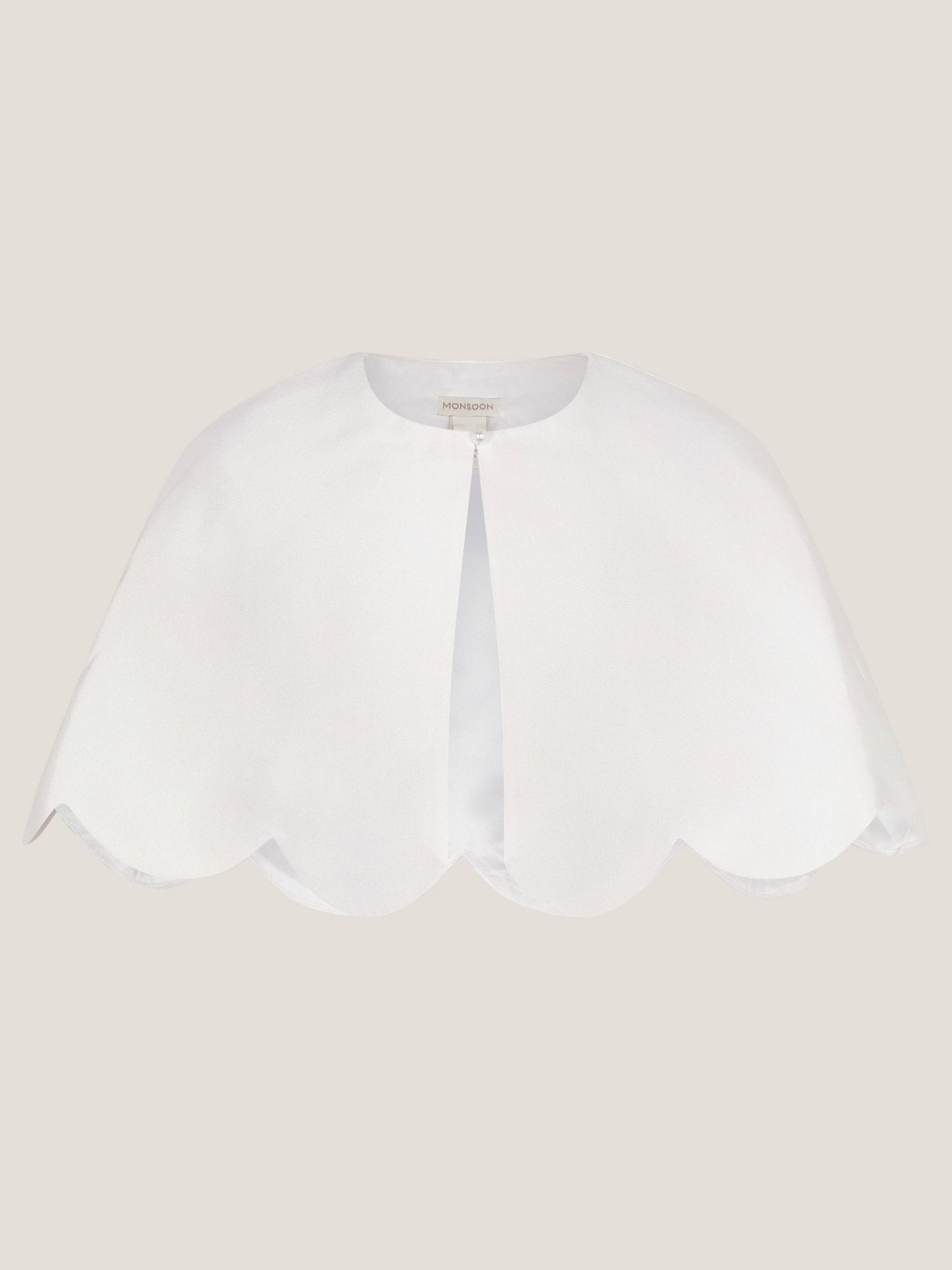 Monsoon White Duchess Scallop Cape image 2