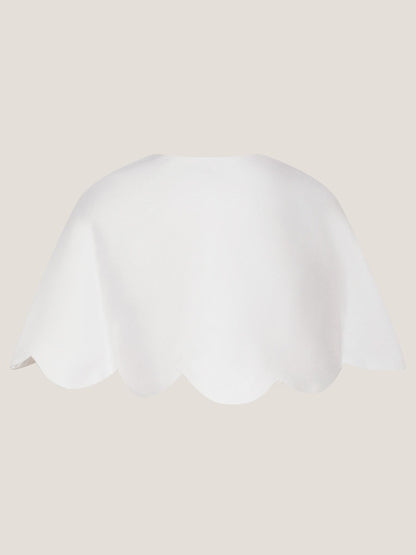 Monsoon White Duchess Scallop Cape image 3