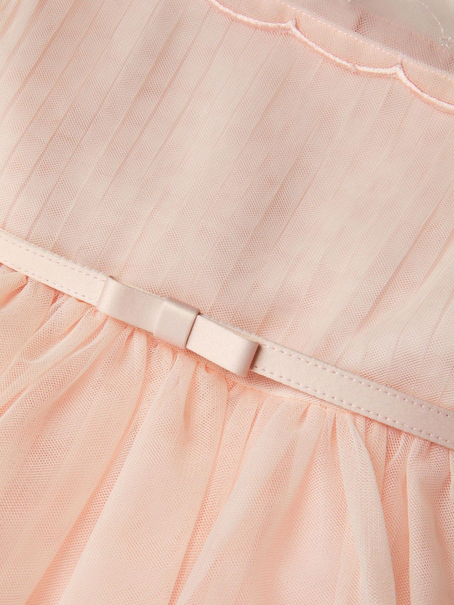 Monsoon Pale Pink Gracia Embroidered Yoke Tulle Dress image 4