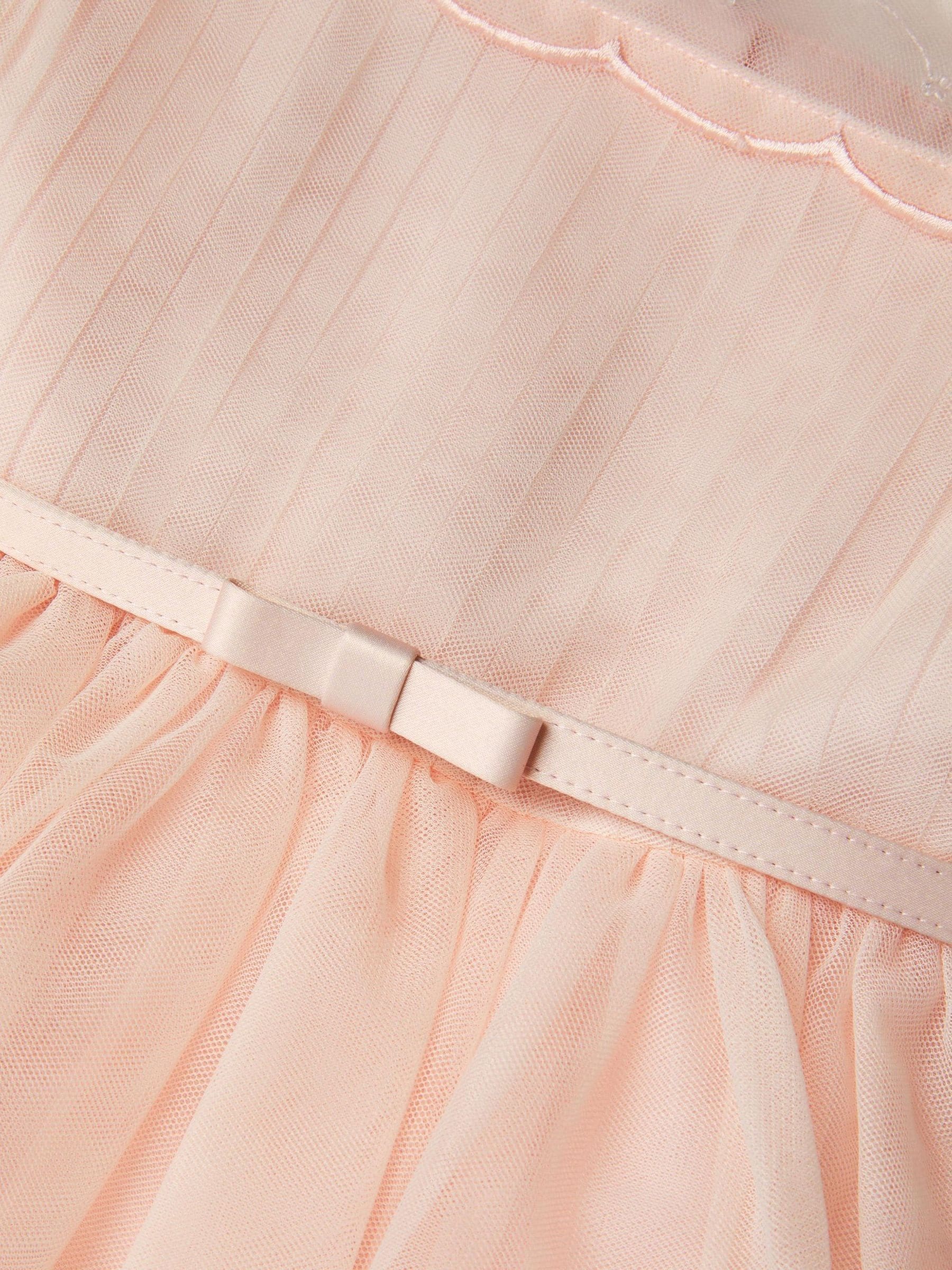 Monsoon Pale Pink Gracia Embroidered Yoke Tulle Dress image 4