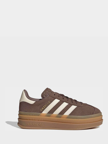 adidas Originals Brown/White Gazelle Bold Junior Trainers image 2