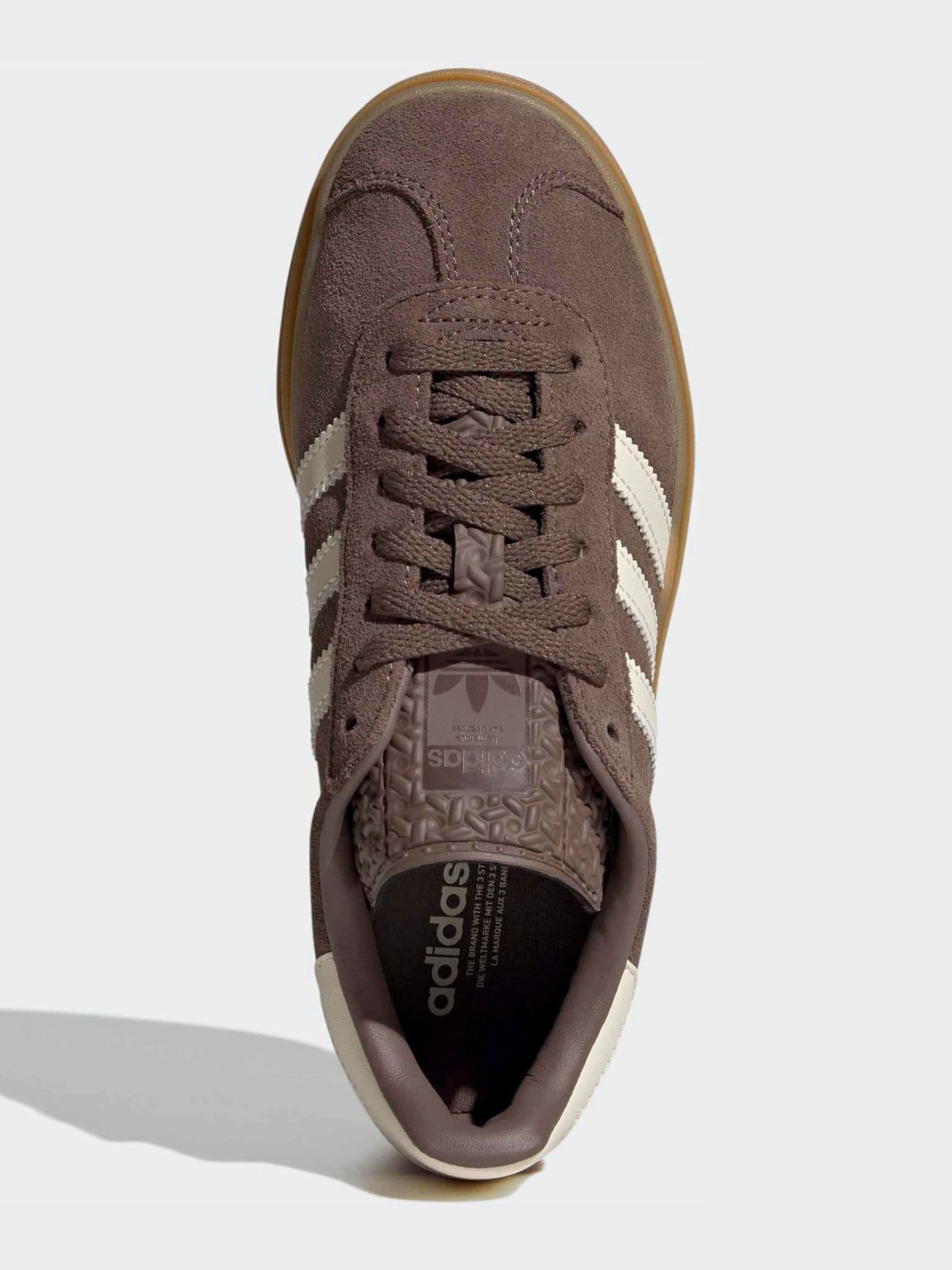 adidas Originals Brown/White Gazelle Bold Junior Trainers image 4