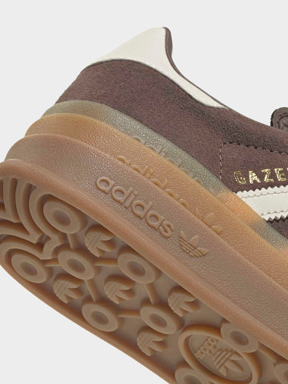 adidas Originals Brown/White Gazelle Bold Junior Trainers image 5