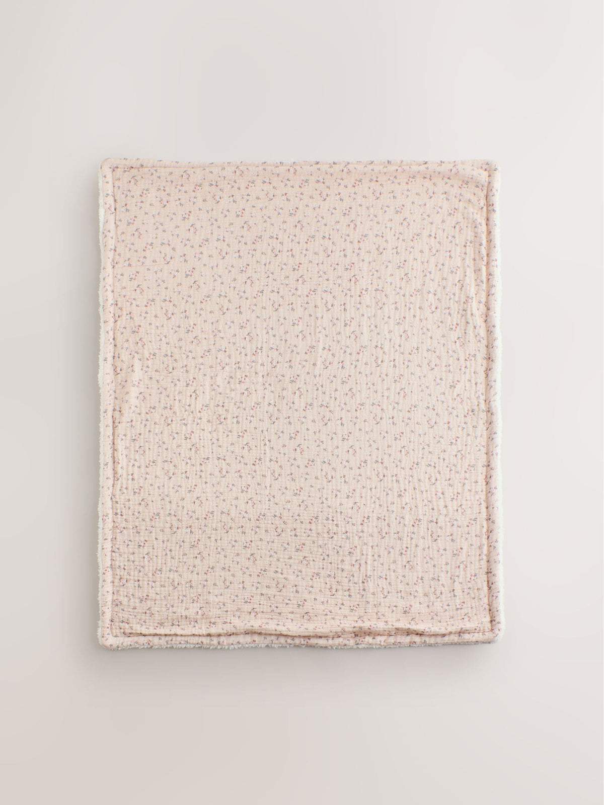 Pink Ditsy Floral Muslin Baby Fleece Blanket - image 5