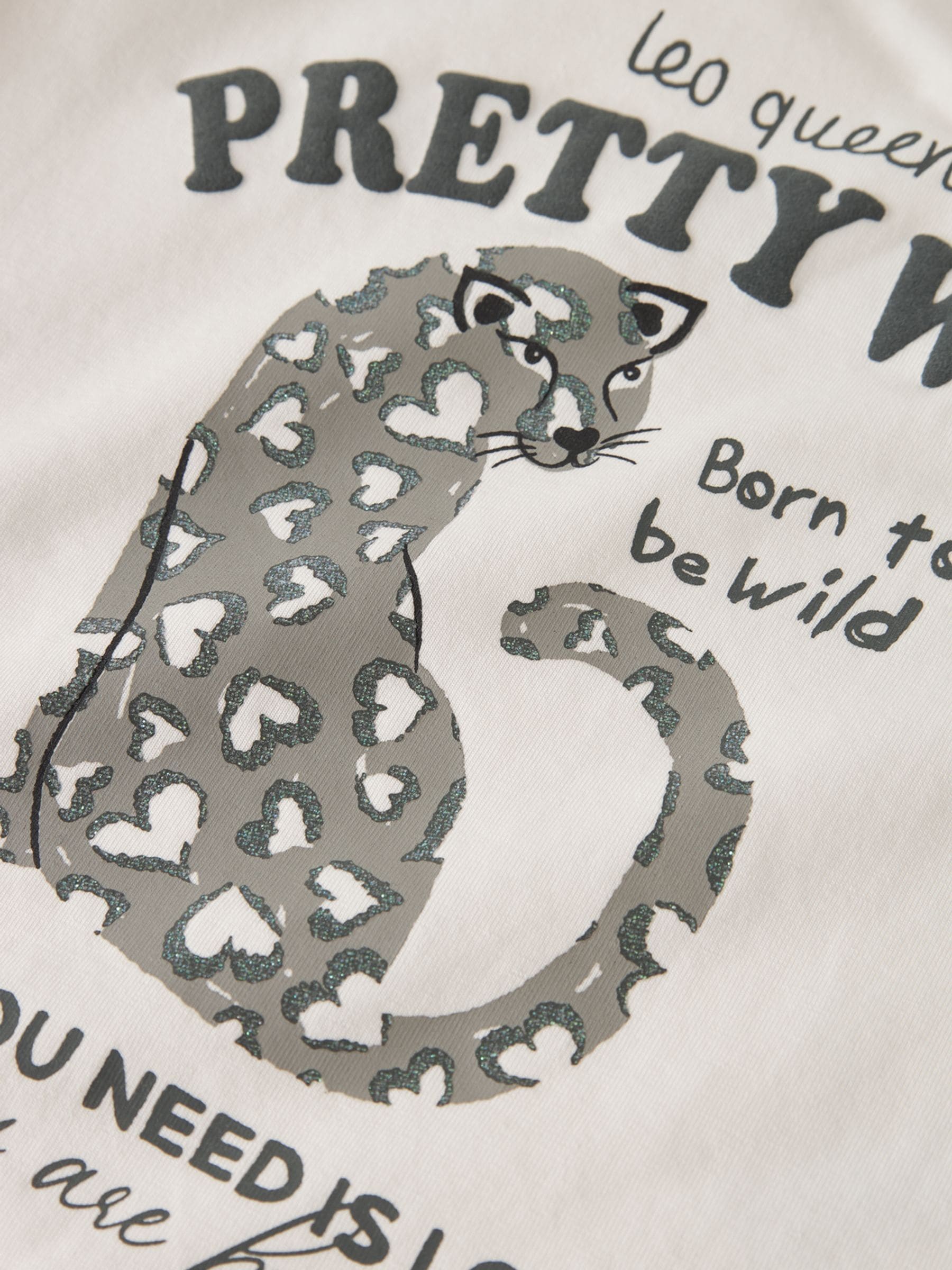 Name It White Cheetah Short Sleeve T-Shirt image 5