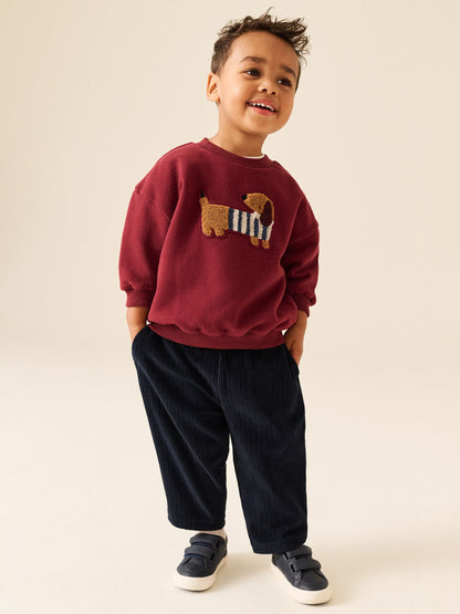 Dsiney Kidz - Dark Red Crew Neck Joggers Set (3mths-7yrs) image 1