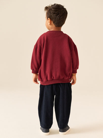 Dsiney Kidz - Dark Red Crew Neck Joggers Set (3mths-7yrs) image 3