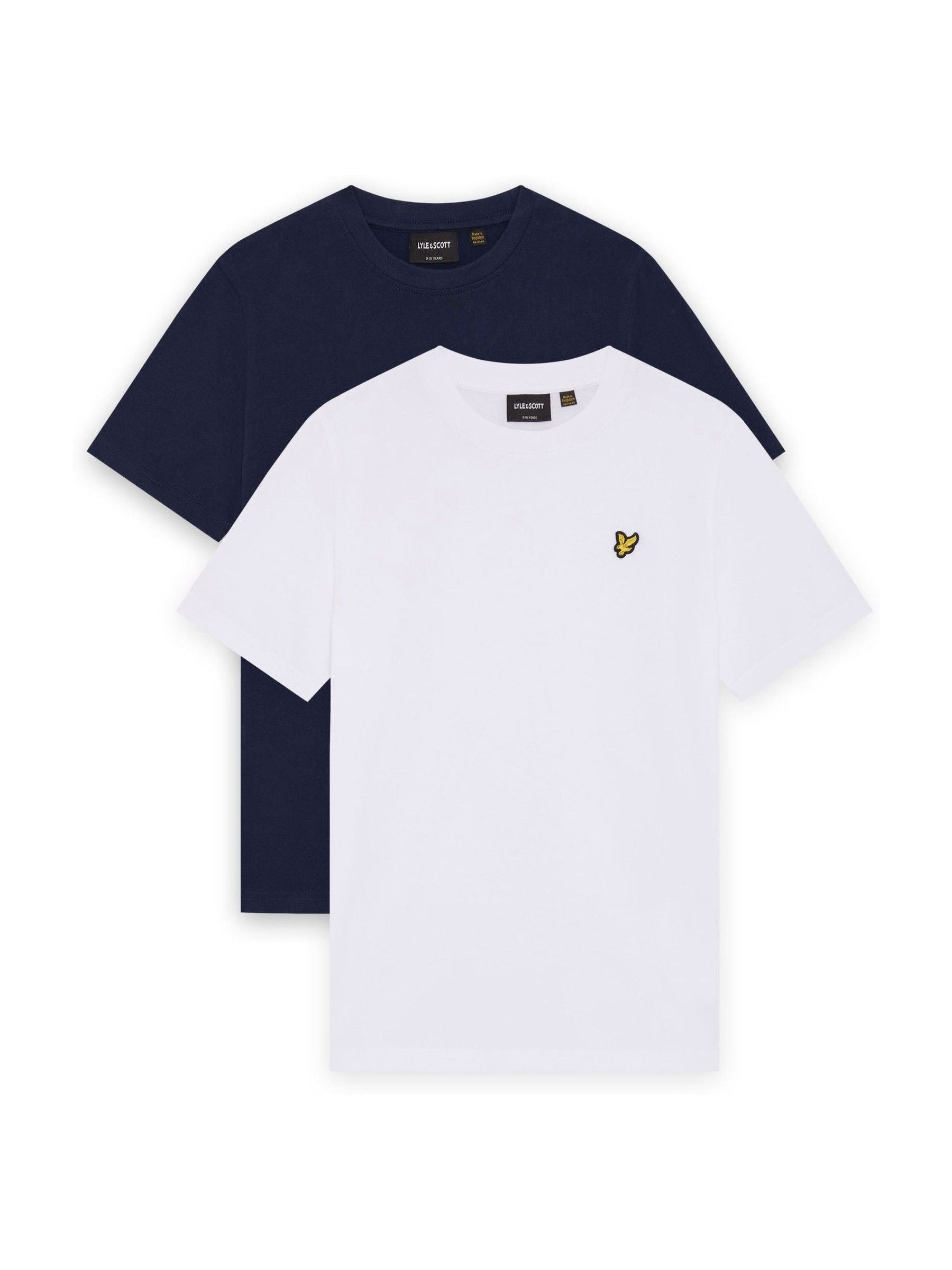 Dsiney Kidz - Lyle & Scott Navy and White Multipack T-Shirts 2 Pack image 1