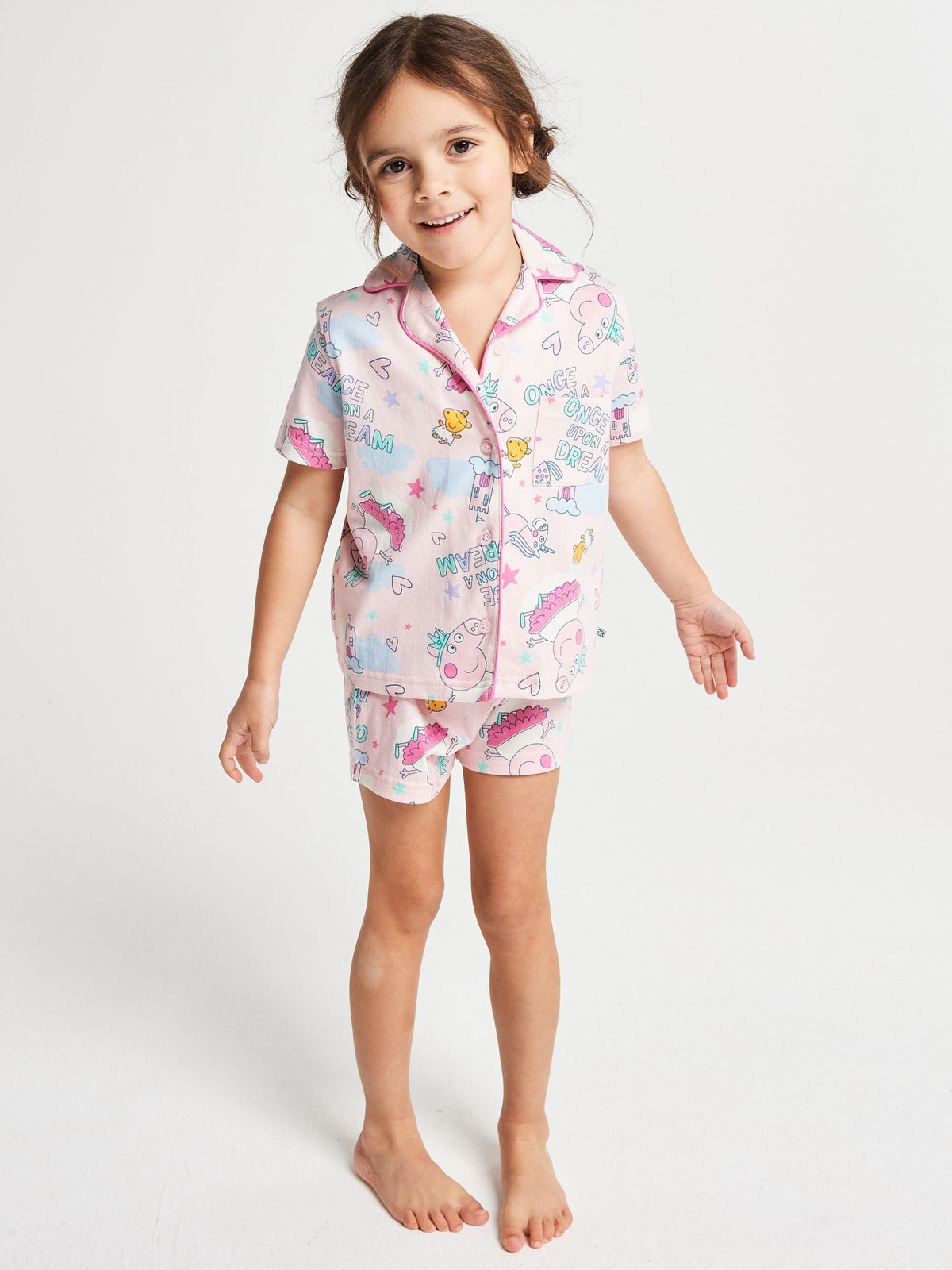 Brand Threads Pink Peppa Pig Short Pyjamas Set - image 1