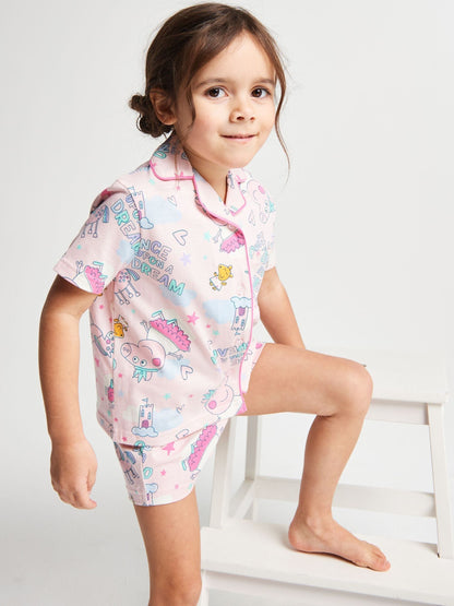 Brand Threads Pink Peppa Pig Short Pyjamas Set - image 4
