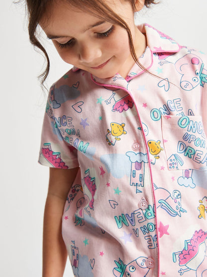 Brand Threads Pink Peppa Pig Short Pyjamas Set - image 5