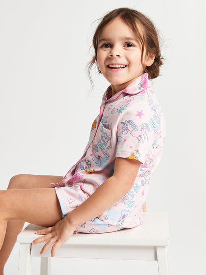 Brand Threads Pink Peppa Pig Short Pyjamas Set - image 6