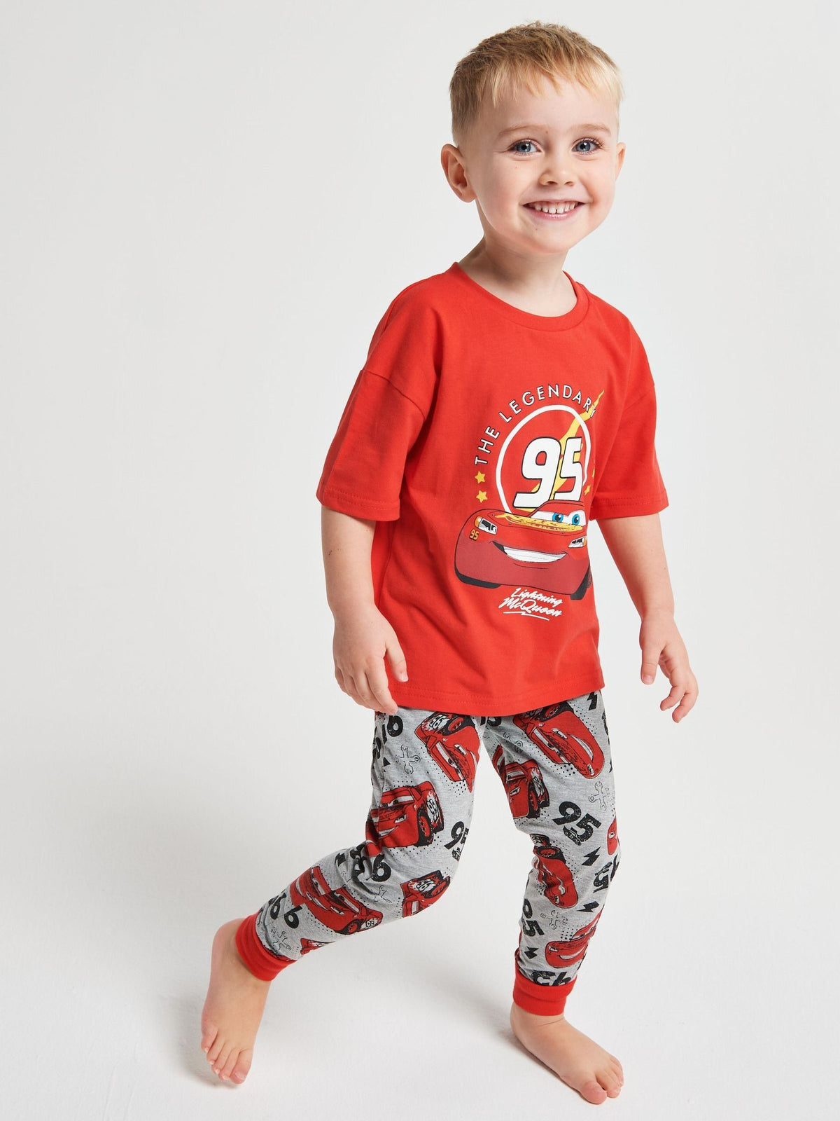Brand Threads Red Cars Short Sleeve Pyjamas Set - image 1
