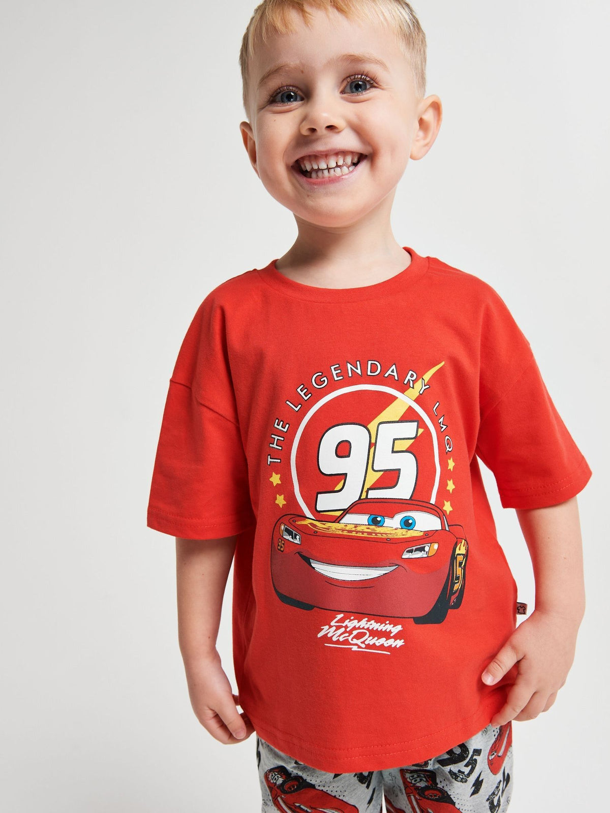 Brand Threads Red Cars Short Sleeve Pyjamas Set - image 3