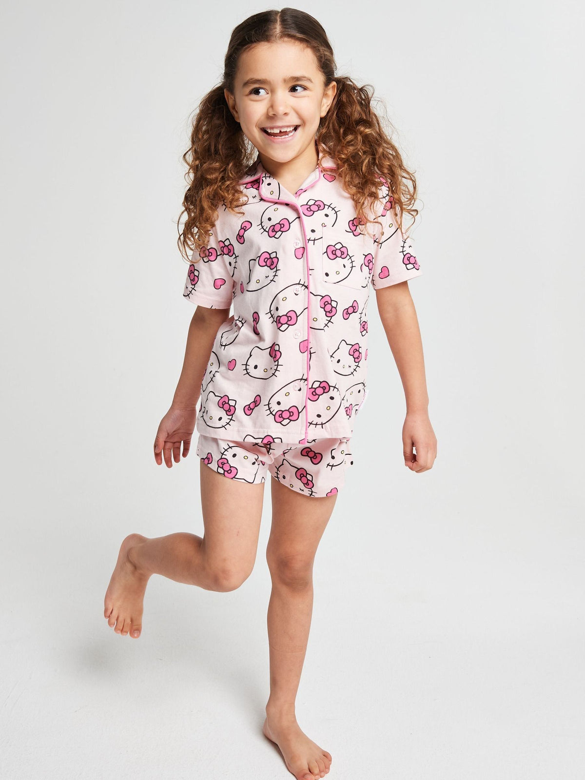 Brand Threads Pink Hello Kitty Short Pyjamas Set - image 1