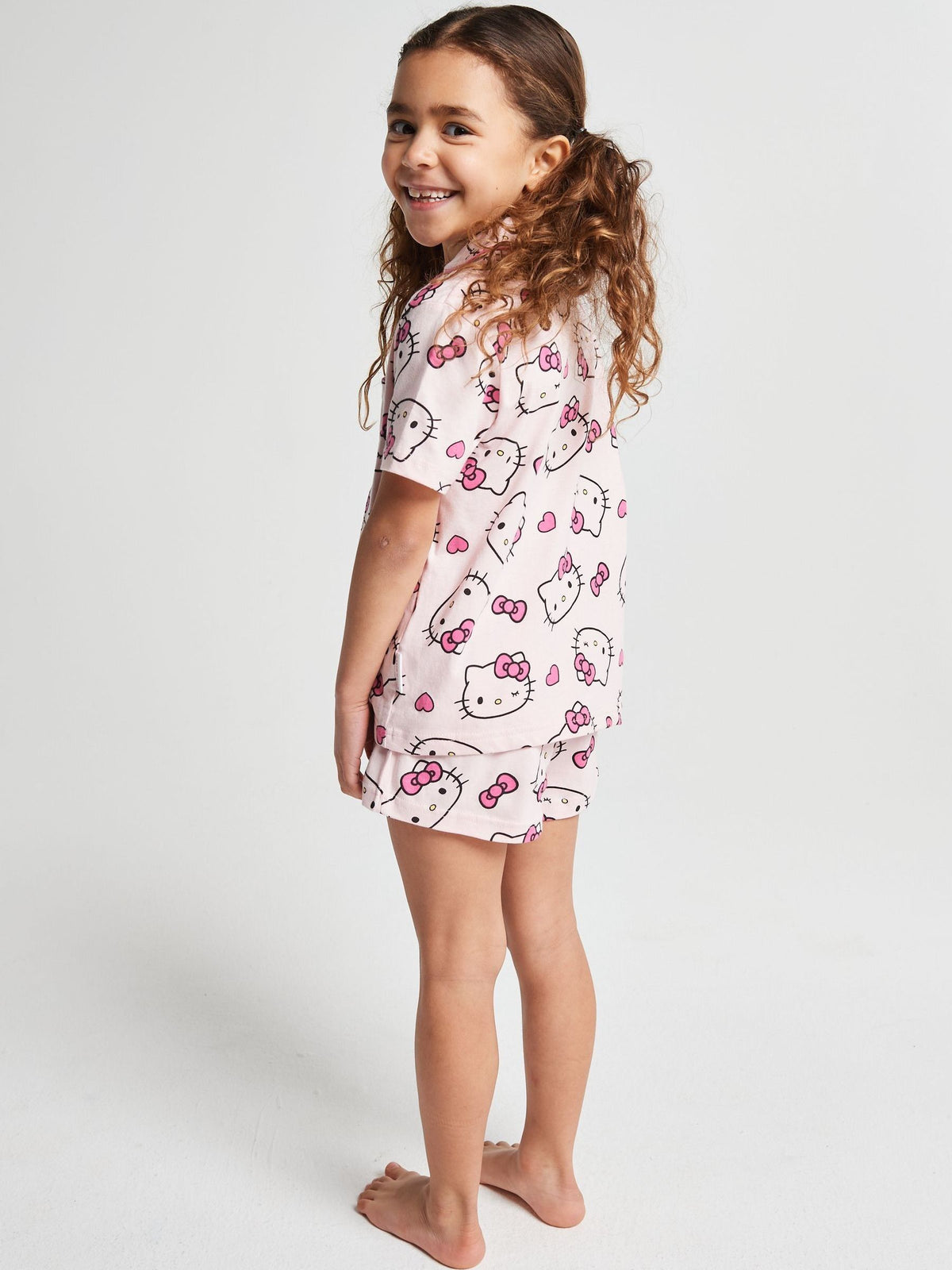Brand Threads Pink Hello Kitty Short Pyjamas Set - image 2