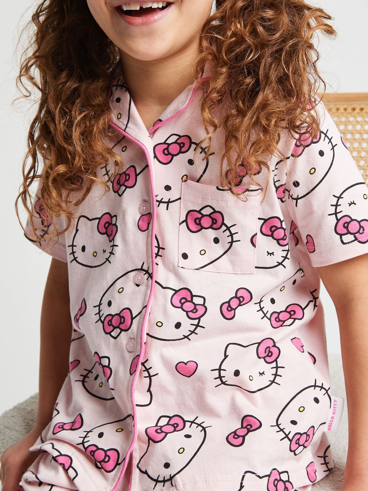 Brand Threads Pink Hello Kitty Short Pyjamas Set - image 4