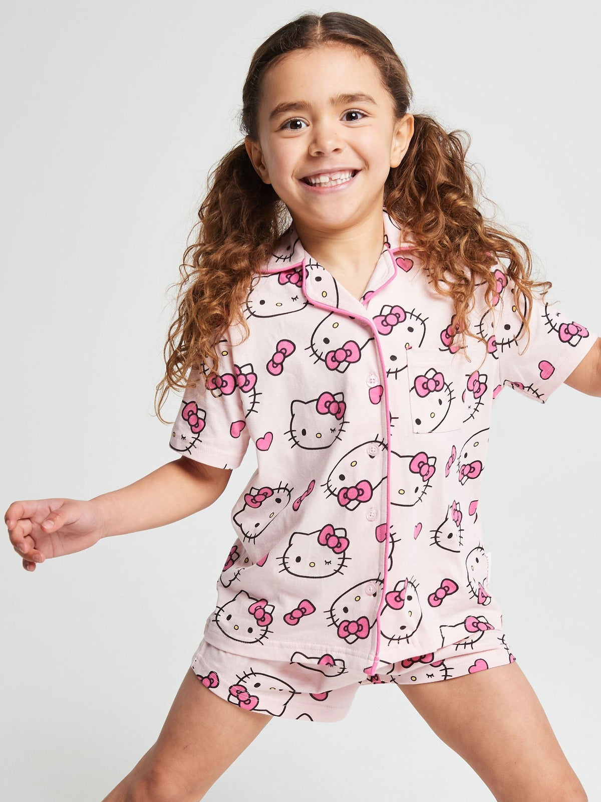 Brand Threads Pink Hello Kitty Short Pyjamas Set - image 6