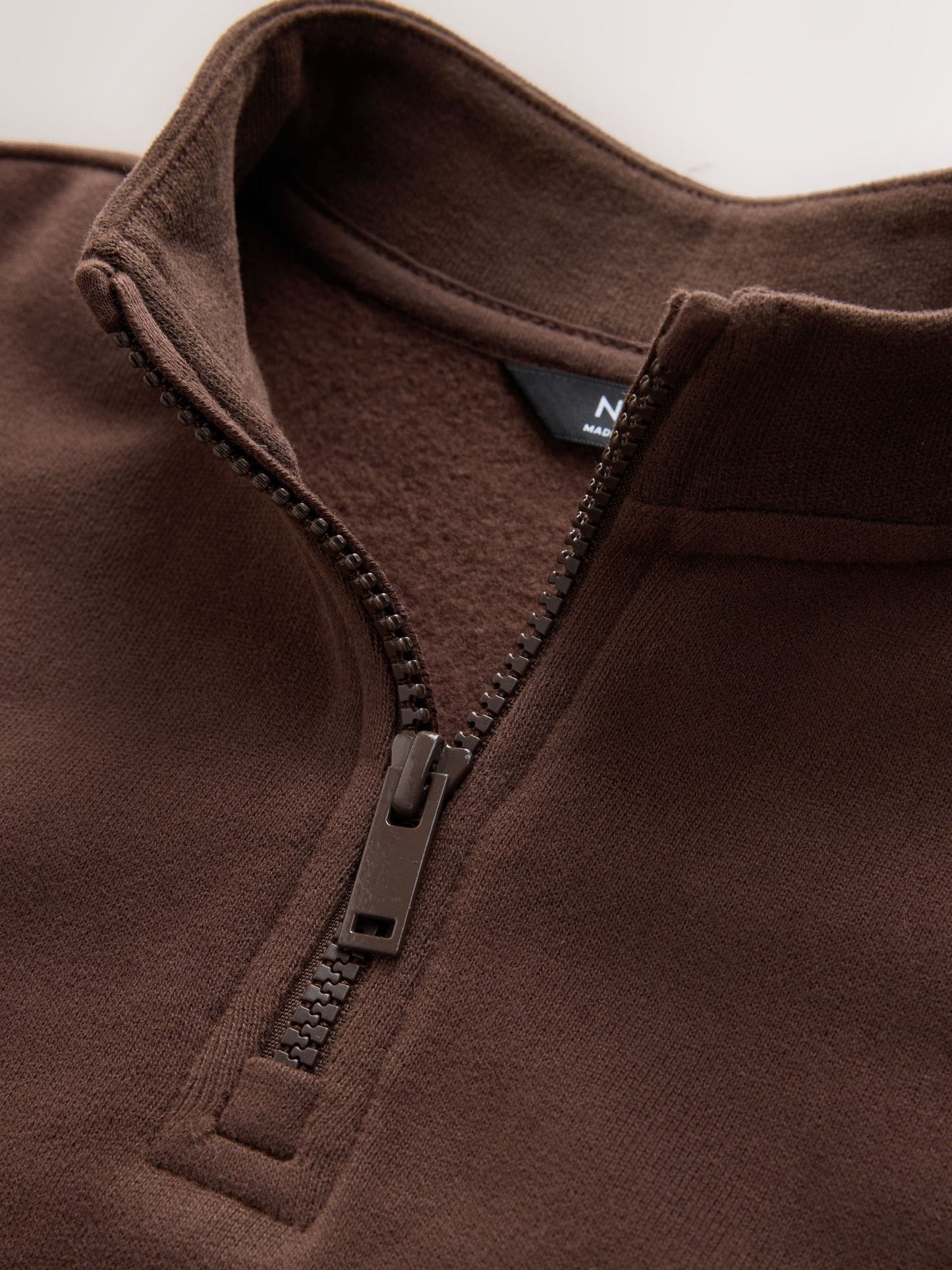 Dsiney Kidz - Chocolate Brown Soft Touch Half Zip Neck Sweat Top (3mths-7yrs) image 7