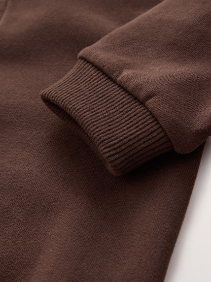Dsiney Kidz - Chocolate Brown Soft Touch Half Zip Neck Sweat Top (3mths-7yrs) image 8