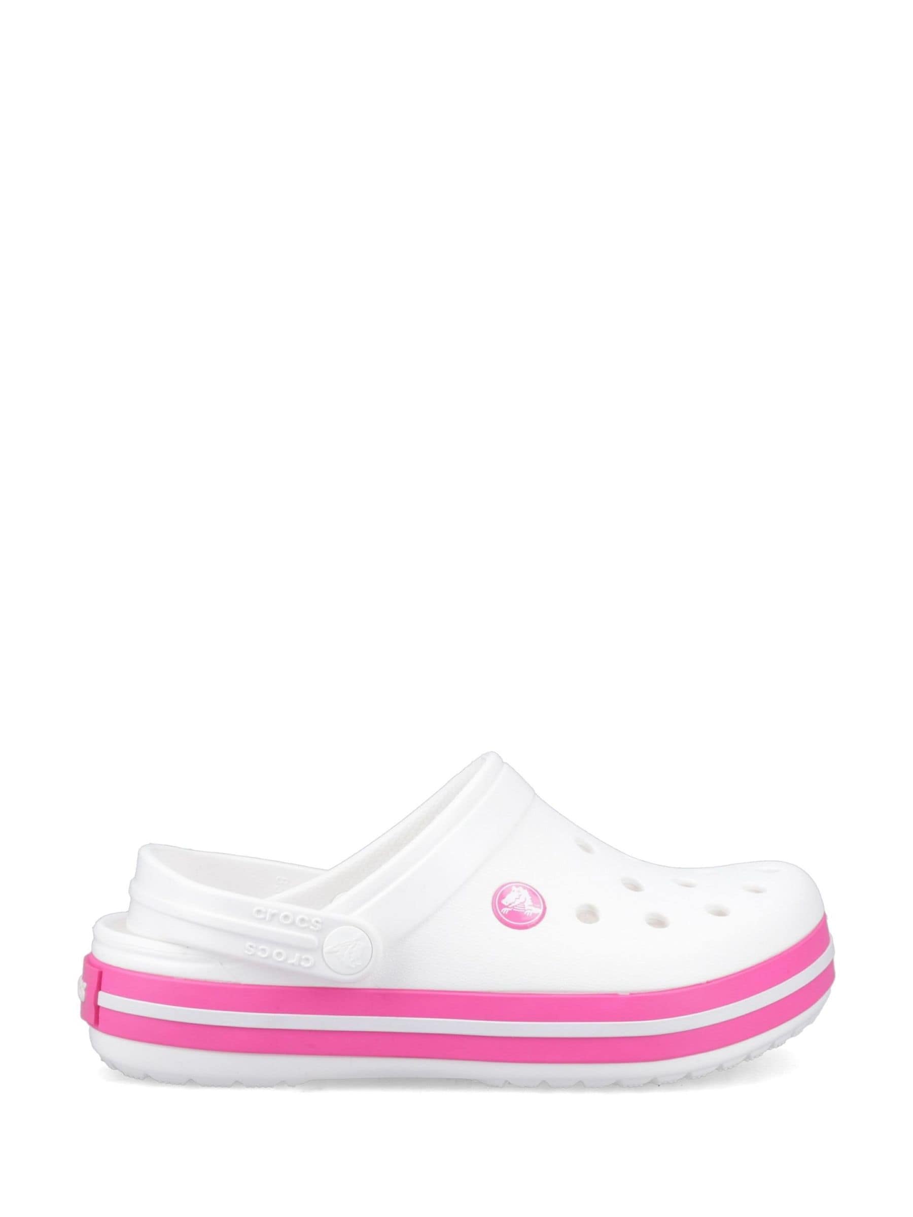 Crocs White Crocband Clogs image 1