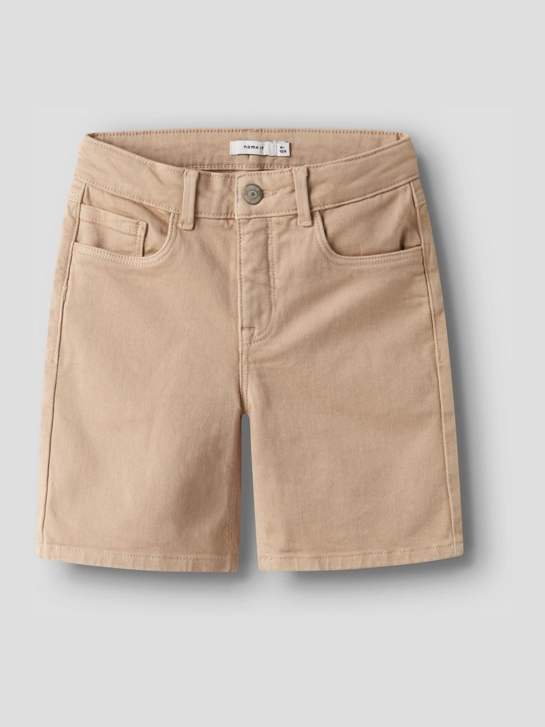 Dsiney Kidz - Name It Brown Straight Fit Twill Shorts image 1