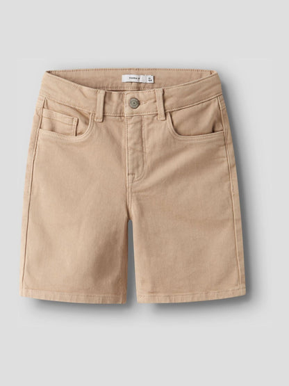 Dsiney Kidz - Name It Brown Straight Fit Twill Shorts image 1