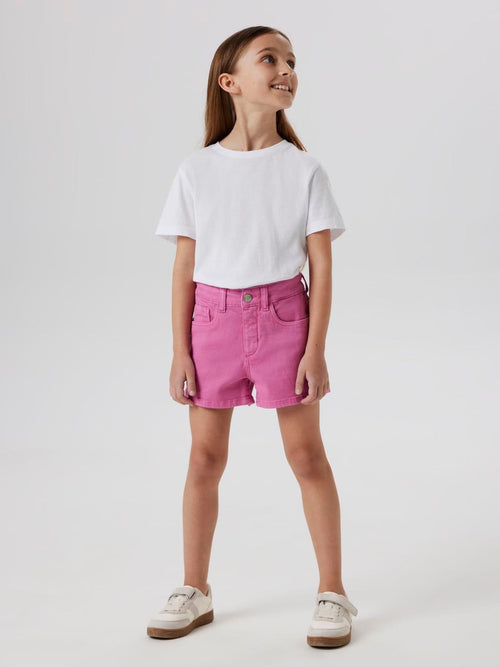 Dsiney Kidz - Name It Pink Rose Mom Fit Denim Shorts image 1