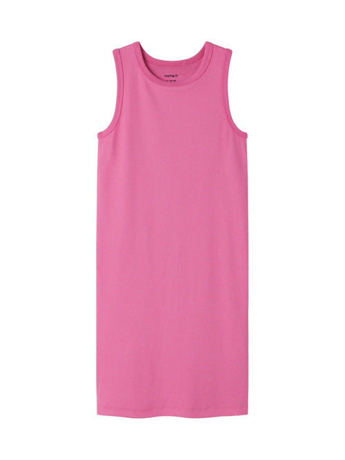 Dsiney Kidz - NAME IT Pink Ribbed Cotton Tank Dress image 1