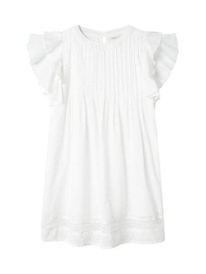 Name It White Short Frill Sleeve Dress image 2