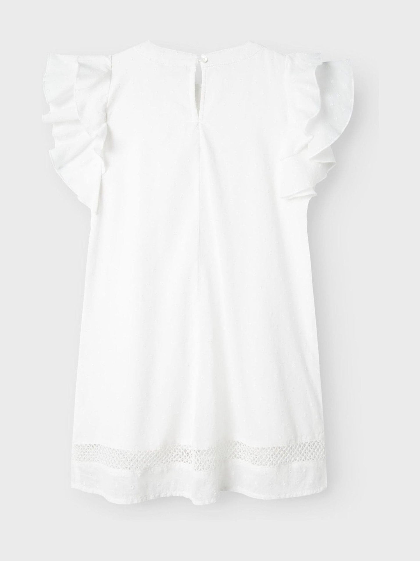 Name It White Short Frill Sleeve Dress image 3