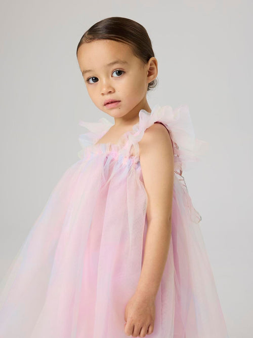 Name It Pink Rainbow Tulle Dress with Detachable Wings image 1