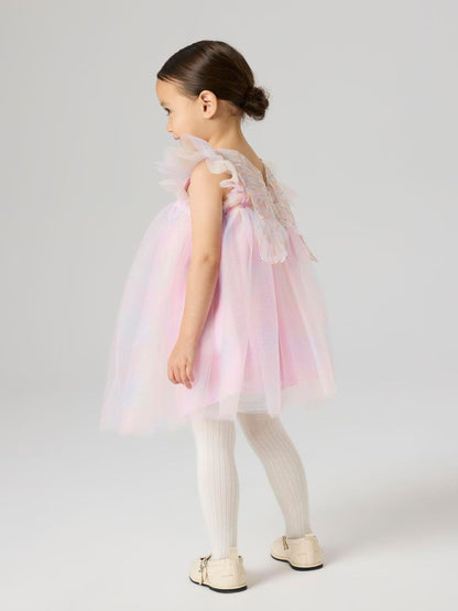 Name It Pink Rainbow Tulle Dress with Detachable Wings image 2