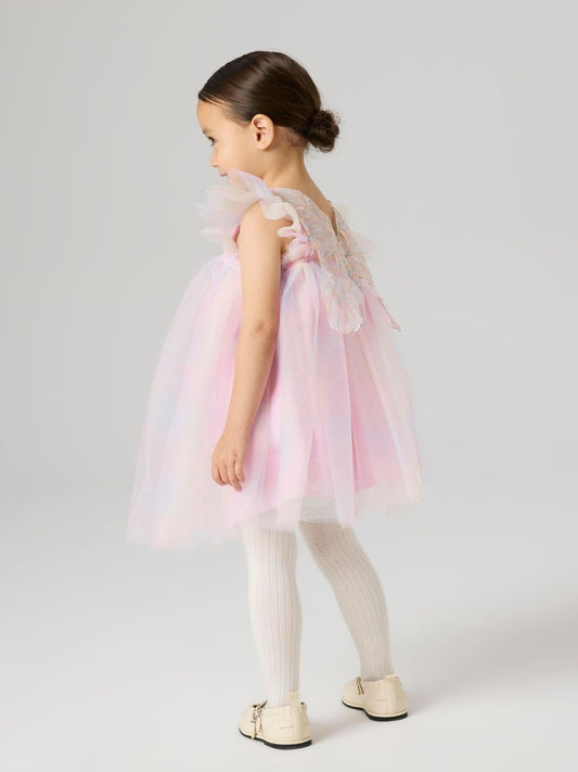 Name It Pink Rainbow Tulle Dress with Detachable Wings image 2
