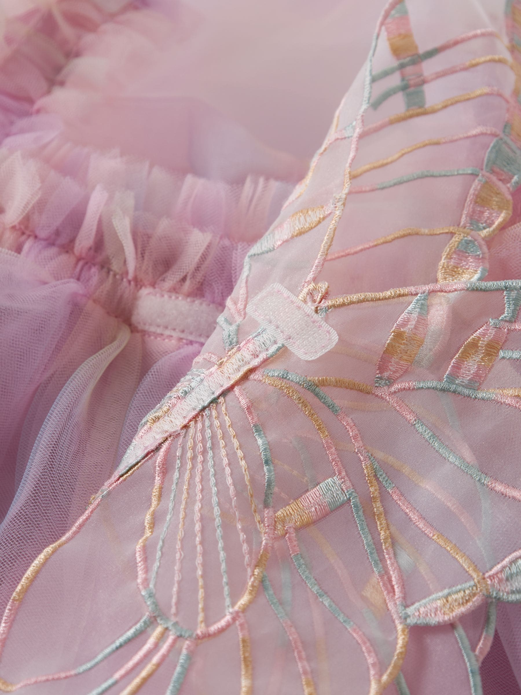 Name It Pink Rainbow Tulle Dress with Detachable Wings image 5
