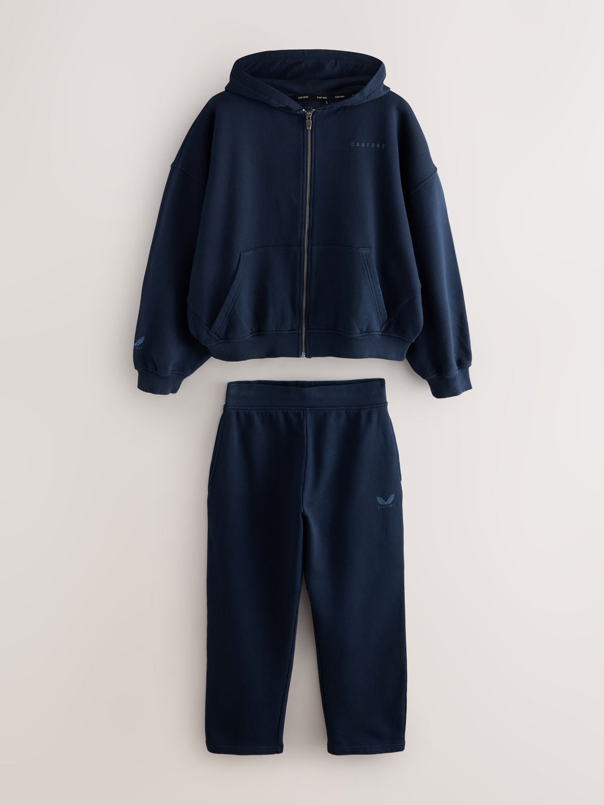 Castore Navy Oversized Zip Through Hoodie and Straight Leg Jogger Set - image 10