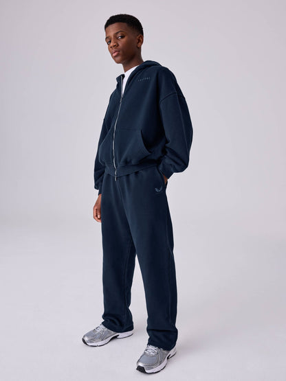 Castore Navy Oversized Zip Through Hoodie and Straight Leg Jogger Set - image 2