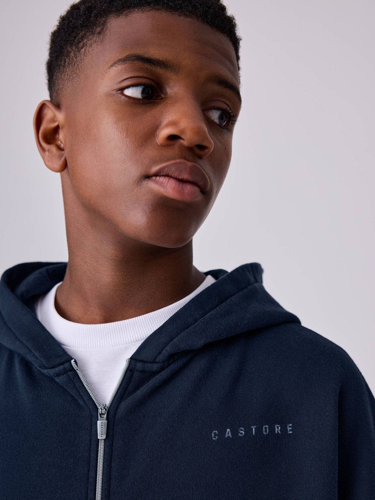 Castore Navy Oversized Zip Through Hoodie and Straight Leg Jogger Set - image 3